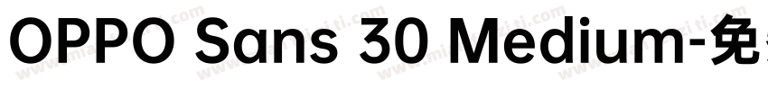 OPPO Sans 30 Medium字体转换